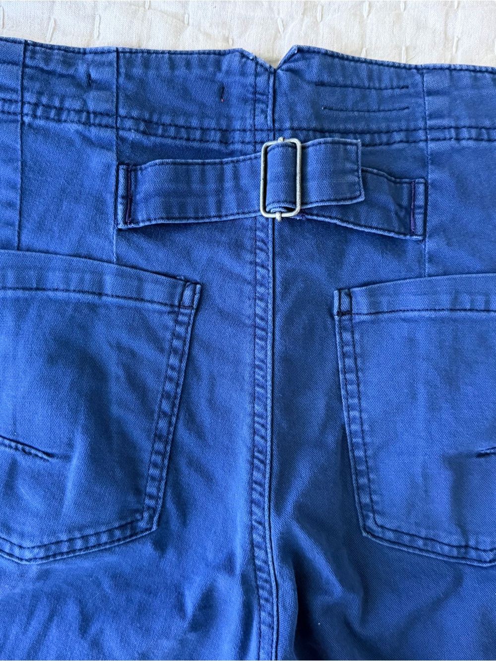 Anthropologie Pilcro Navy Button-Front Sailor Lightweight Pants - Picture 4 of 5